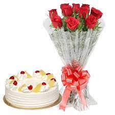 Bouqets With Cake