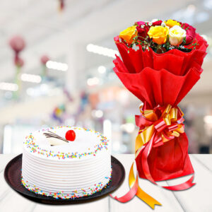 Flower And Cake Hamper